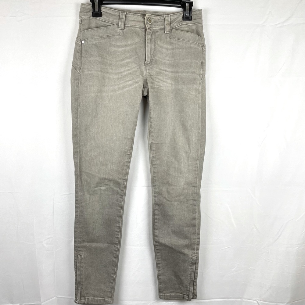 Sportmax Code gray ankle zip super skinny Jean 26